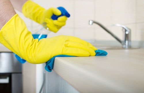 Bathroom cleaning as part of end of tenancy cleaning in Ealing
