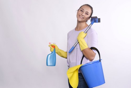 End of tenancy cleaner in Ealing preparing a property for handover