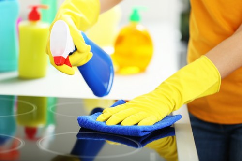 Clean and sanitized office kitchen in Ealing workplace